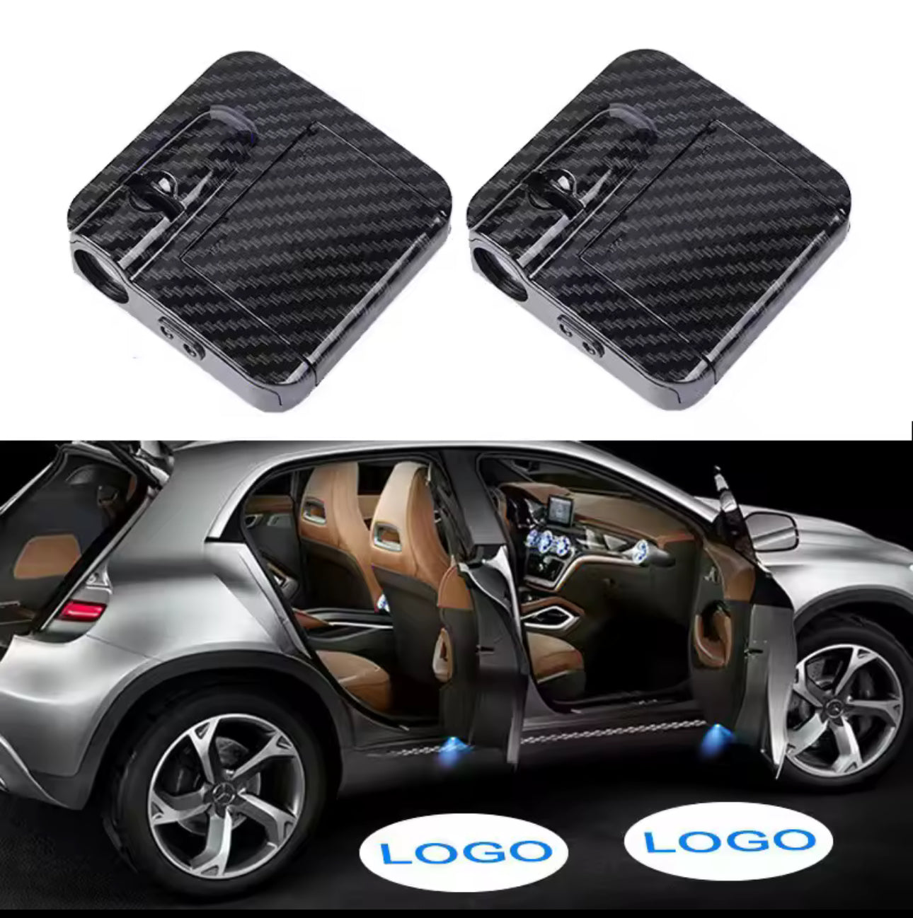 projecteurs LED pour portières de voiture.