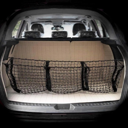 Support de filet de chargement universel – Maille élastique nylon avec 4 poches &amp; crochets